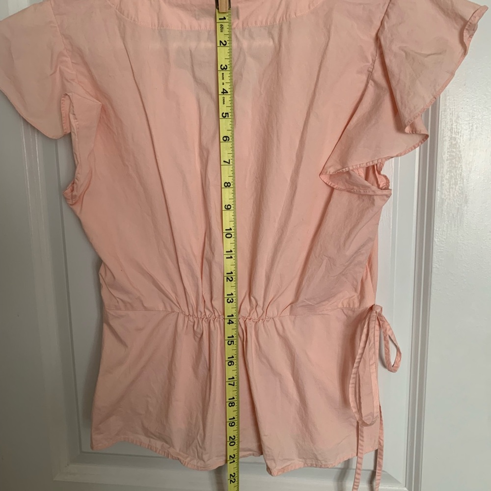 Pink wrap top blouse - Picture 4 of 5